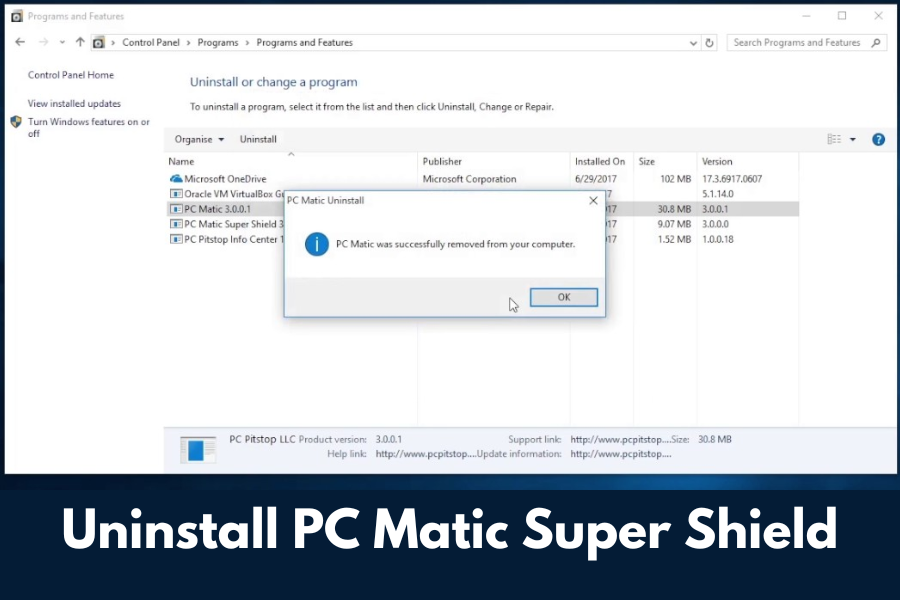 unistall-pc-matic
